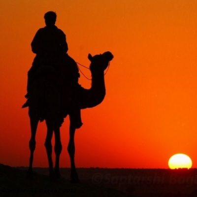 Jaisalmer desert sunset