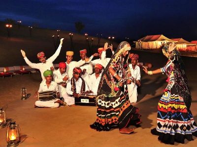 Jaisalmer camp dance show